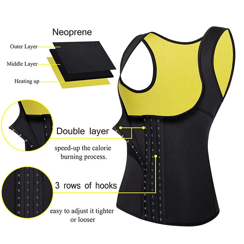 Body Slimming Shapewear Vest Waist Trainer Sweat Sport Shaper Belly Sheath Modeling Straps Posture Shaper Belt