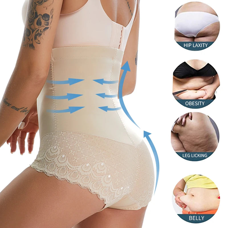 High Waist Shapewear Butt Lifter Tummy Control Panties Body Shaper Slimming Underwear Waist Trainer Butt Lifter Modeling Shorts